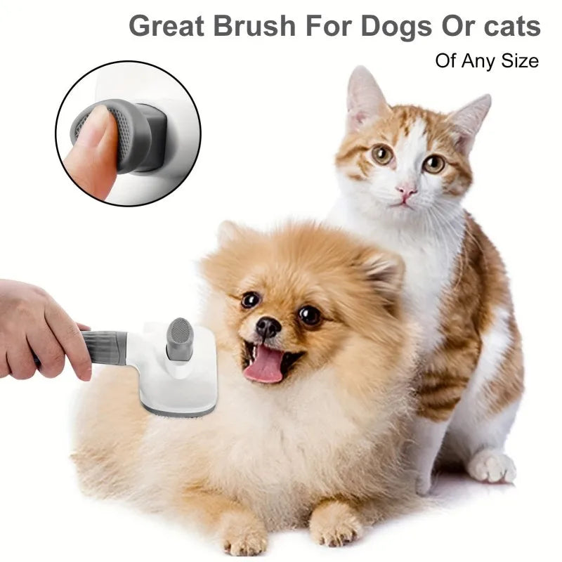 2-in-1 Self-Cleaning Pet Grooming Brush