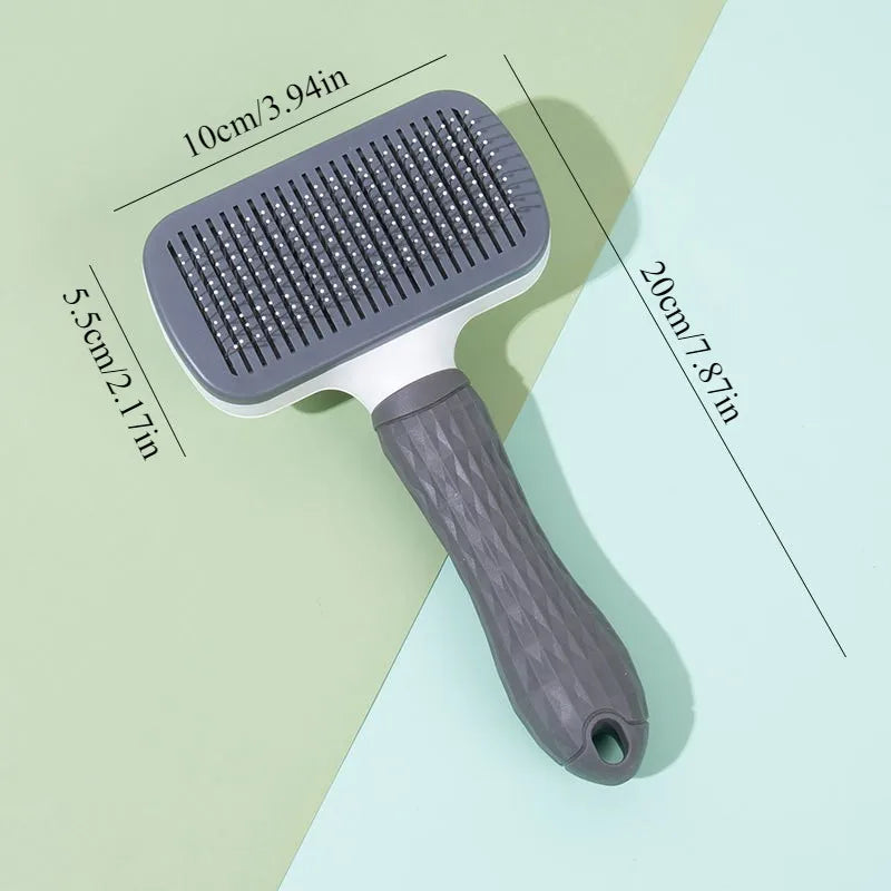 2-in-1 Self-Cleaning Pet Grooming Brush