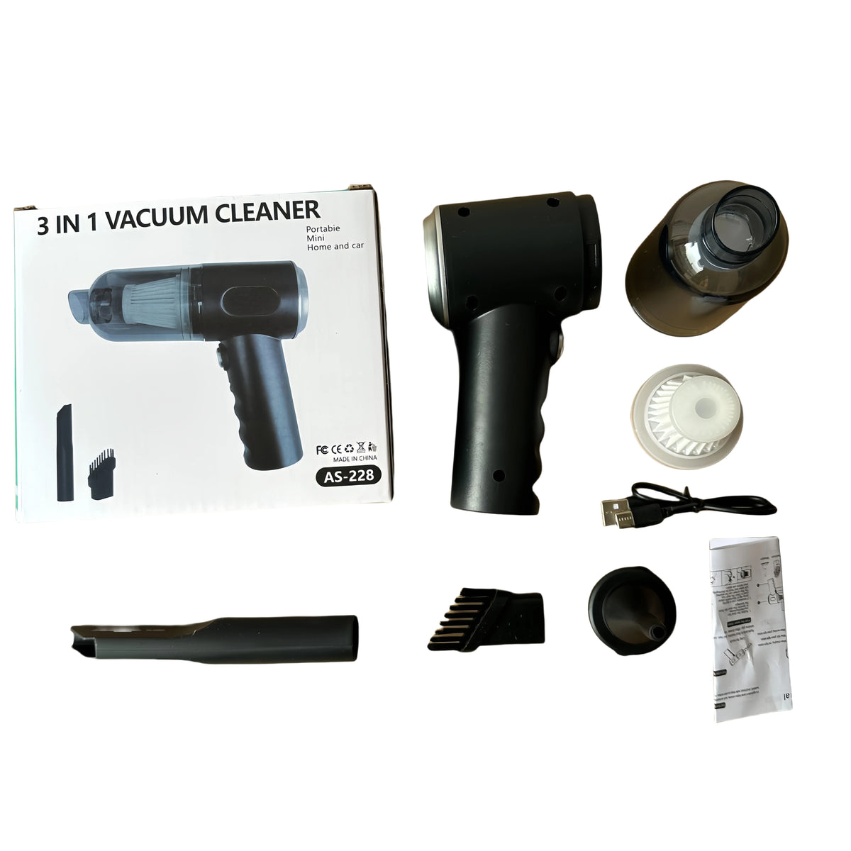 Cordless Handheld Car Vacuum with Accessories
