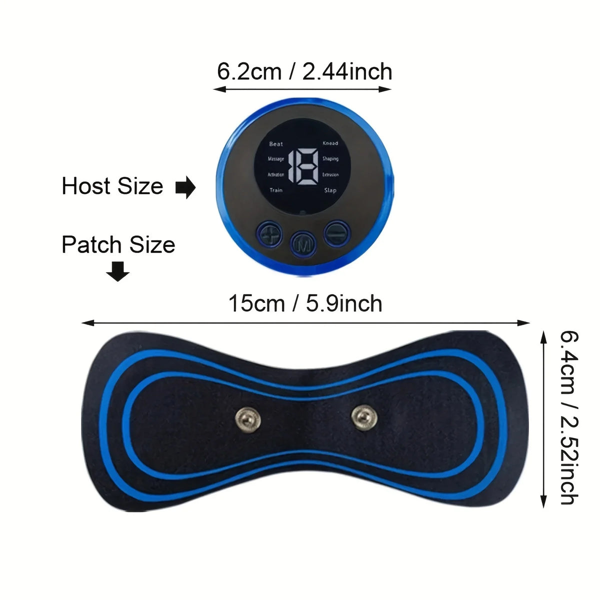 Portable EMS Muscle Massager Set