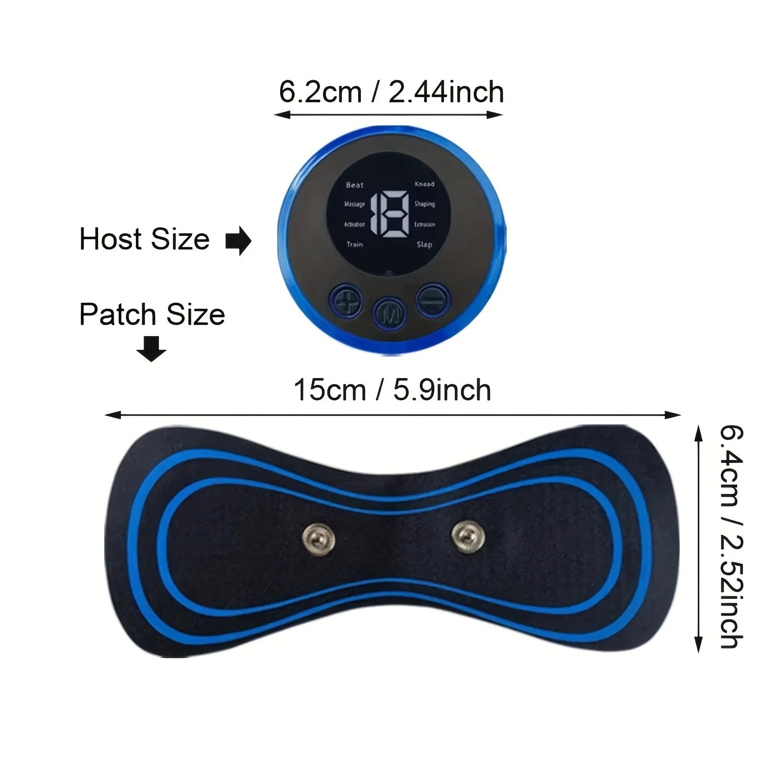 Portable EMS Muscle Massager Set