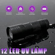 395nm UV Flashlight – 9 or 12 LED