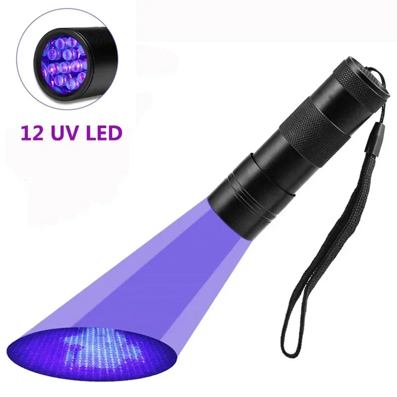 395nm UV Flashlight – 9 or 12 LED