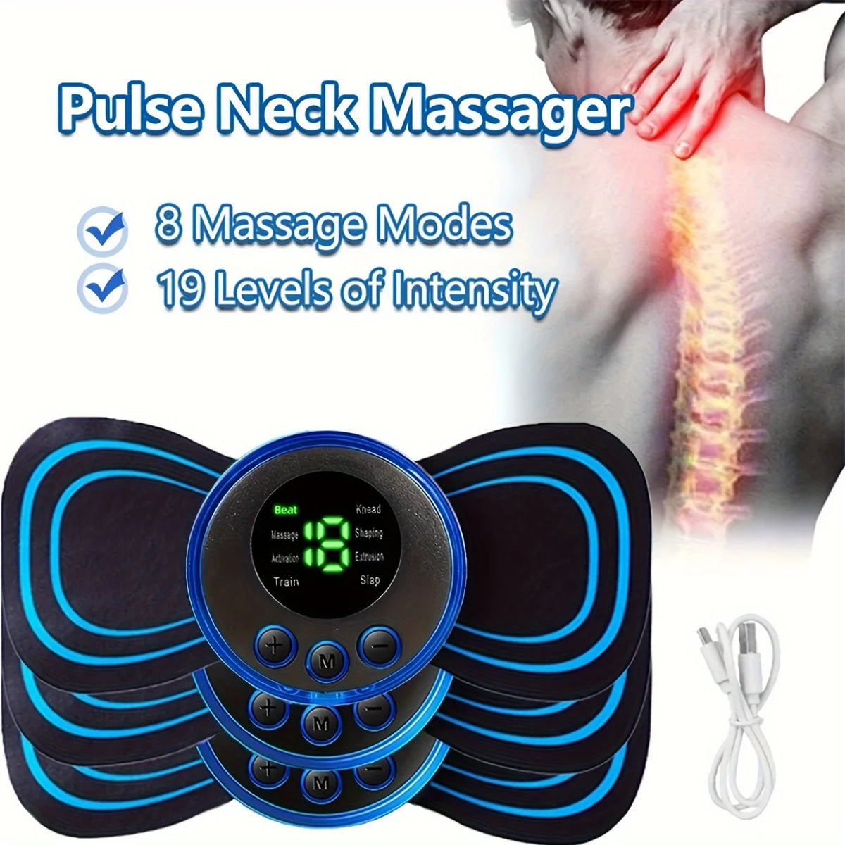 Portable EMS Muscle Massager Set