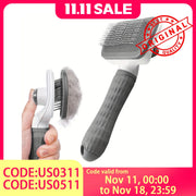 2-in-1 Self-Cleaning Pet Grooming Brush