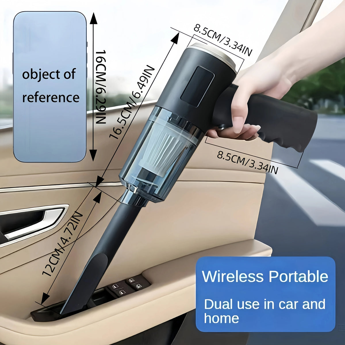 Cordless Handheld Car Vacuum with Accessories